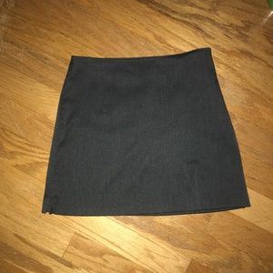 Grey mini skirt